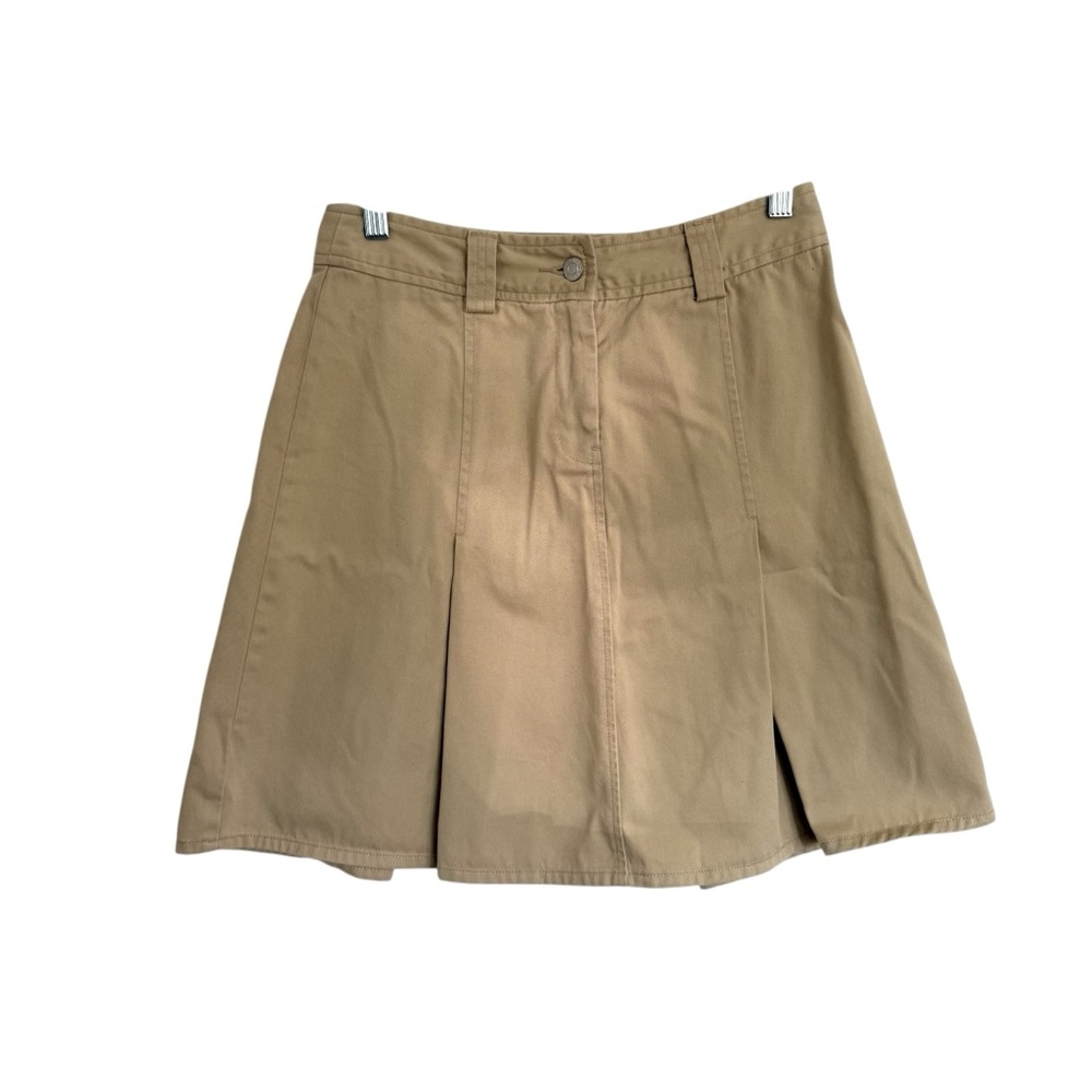 VTG 90s Geoffrey Beene Sport Pleated Khaki Skirt‎ Size 2